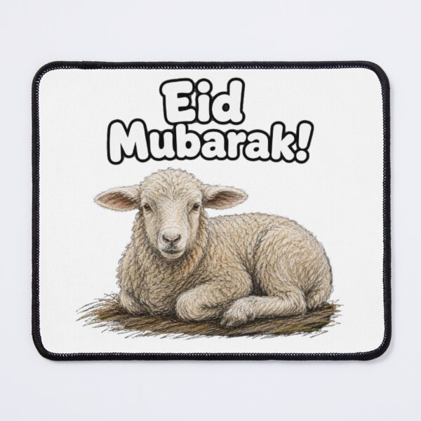 Item preview, Eid Mubarak Sheep – Eid al-Adha Design designed and sold by JOANNASKAH.