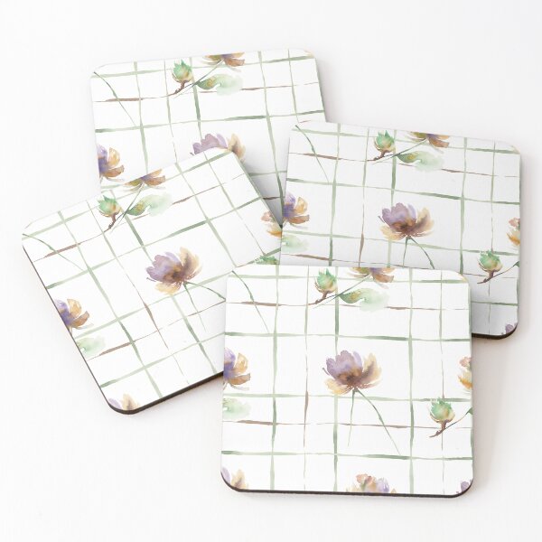 Item preview, Sunlit Wildflower Duo on Modern Grid designed and sold by wissal.studio.