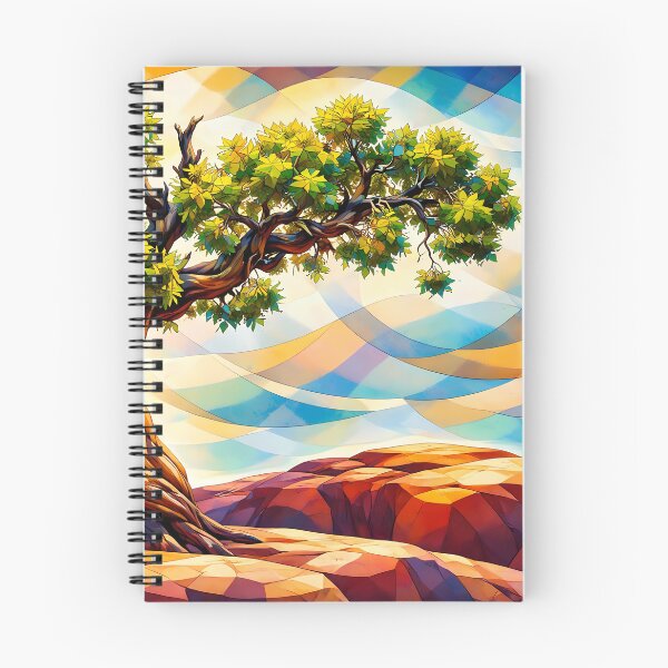 Item preview, Whimsical Tree on Colorful Landscape designed and sold by cuprum.