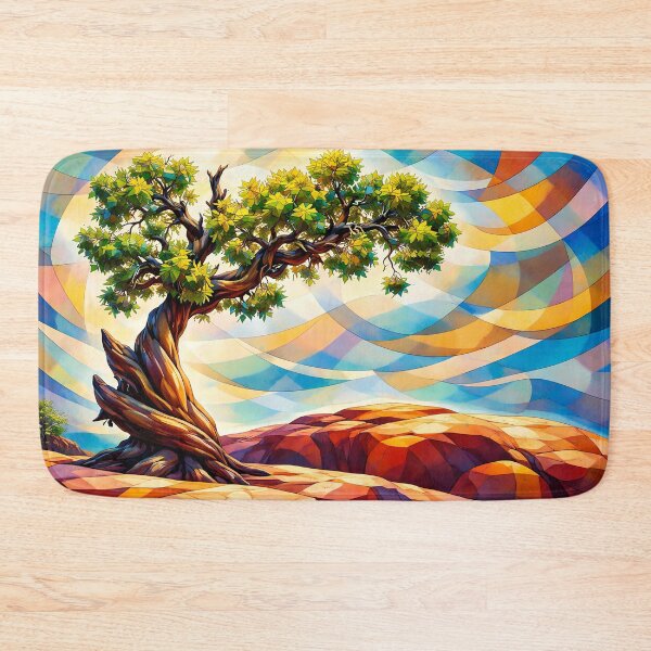 Item preview, Whimsical Tree on Colorful Landscape designed and sold by cuprum.
