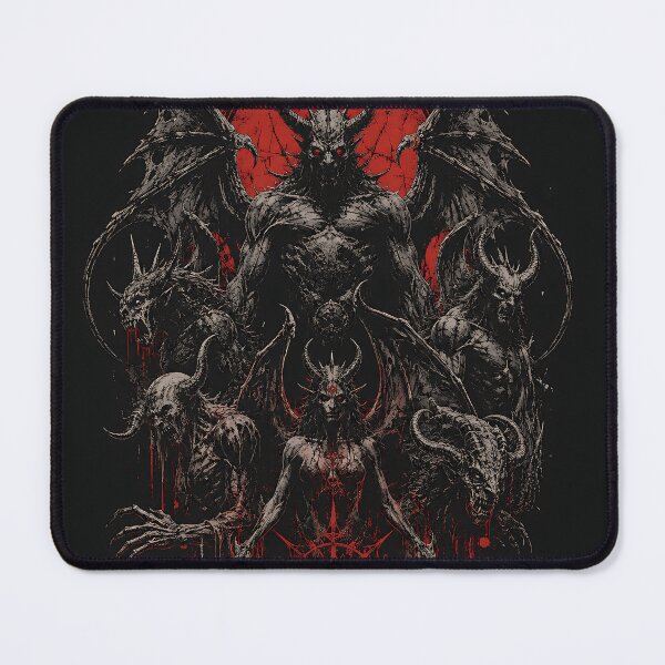 Item preview, Baphomet Demon Lord Satanic Ritual Chaos Star designed and sold by DarkOriginArts.