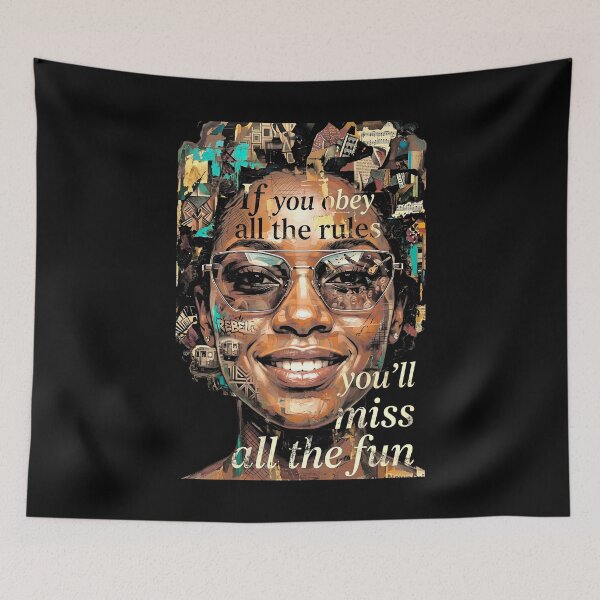 Item preview, Black Girl Obey Rules Miss Fun African American Woman designed and sold by GrandeDuc.