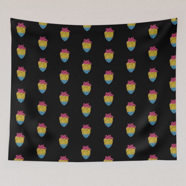 Item preview, pan heart pride sticker designed and sold by Meowmeow996.