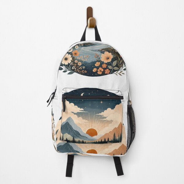 Item preview, Moonlit River Valley | Boho Nature Landscape Illustration designed and sold by Tanu Biswas.