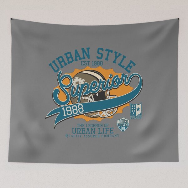 Item preview, Vintage Football Helmet Urban Style Est 1988 Graphic designed and sold by 1001T-Shirt.