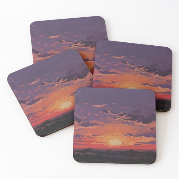 Item preview, Colorful Sunset Painting designed and sold by Makitiadesigns.