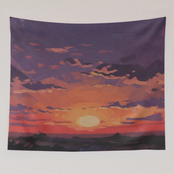 Item preview, Colorful Sunset Painting designed and sold by Makitiadesigns.