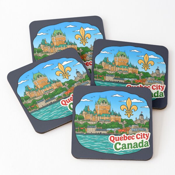 Item preview, Quebec City Canada Cute Skyline Colorful Cityscape Pride designed and sold by HowToCanadian.