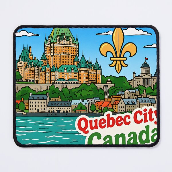 Item preview, Quebec City Canada Cute Skyline Colorful Cityscape Pride designed and sold by HowToCanadian.