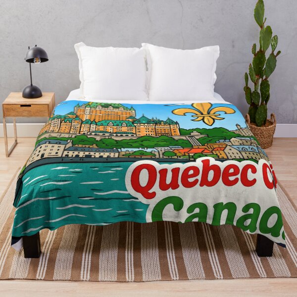 Item preview, Quebec City Canada Cute Skyline Colorful Cityscape Pride designed and sold by HowToCanadian.