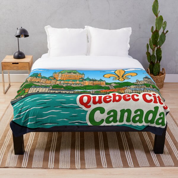 Item preview, Quebec City Canada Cute Skyline Colorful Cityscape Pride designed and sold by HowToCanadian.