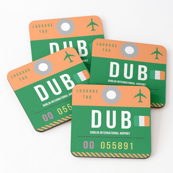 Item preview, DUB - Dublin Int'l Airport decorative luggage tag designed and sold by HMBPHOTO.