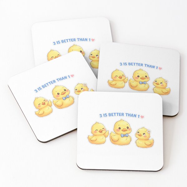 Item preview, 3 Is Better Than 1 Cute Kawaii Ducklings Anime Art designed and sold by josflo12.