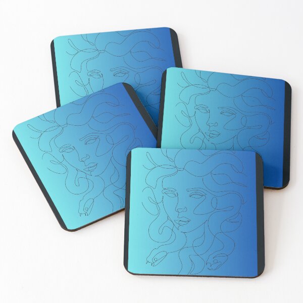 Item preview, Minimalist Greek Mythology Medusa Line Drawing designed and sold by samahl_l.