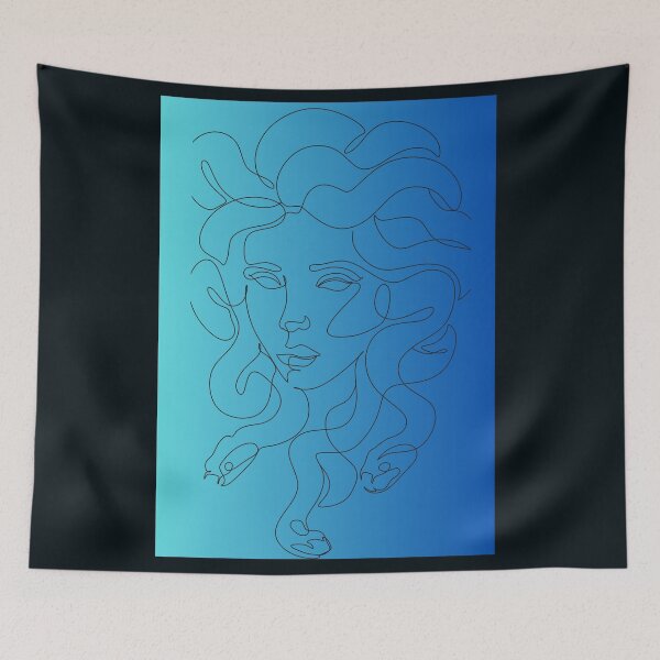 Item preview, Minimalist Greek Mythology Medusa Line Drawing designed and sold by samahl_l.
