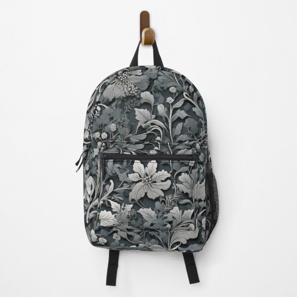 Item preview, Elegant gray botanical vintage floral pattern designed and sold by hollycooper.