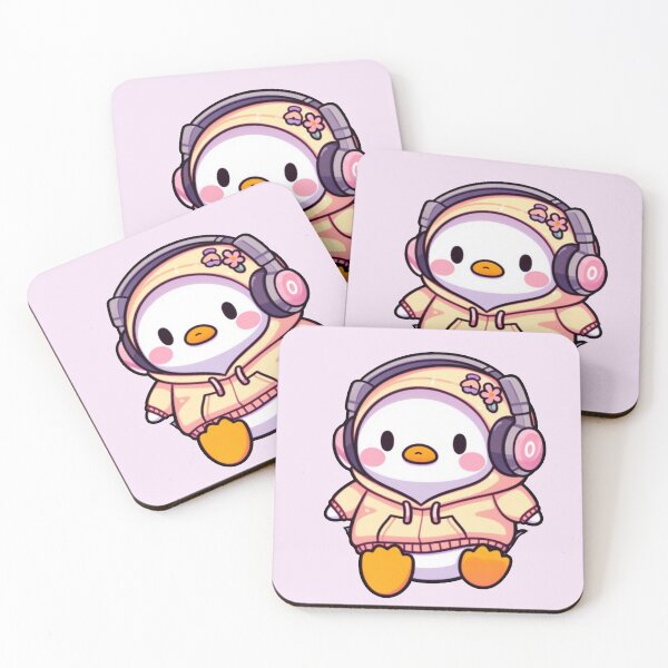 Item preview, Duck with Earphones Pop Art designed and sold by NerdiPop.