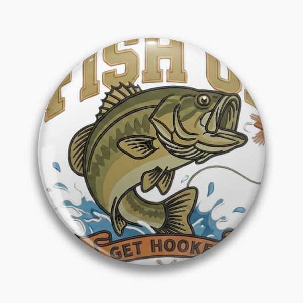 Item preview, FISH ON GET HOOKED  designed and sold by BeastandBanshiLLC.