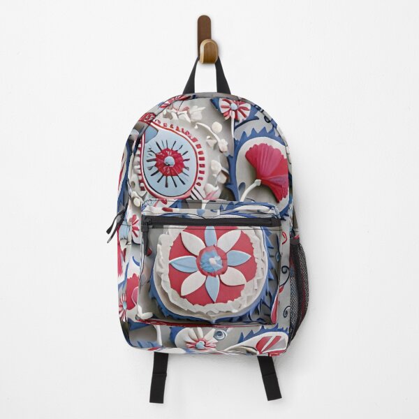 Item preview, Suzani Uzbekistan Floral Embroidery Print designed and sold by Vicky Brago-Mitchell®.
