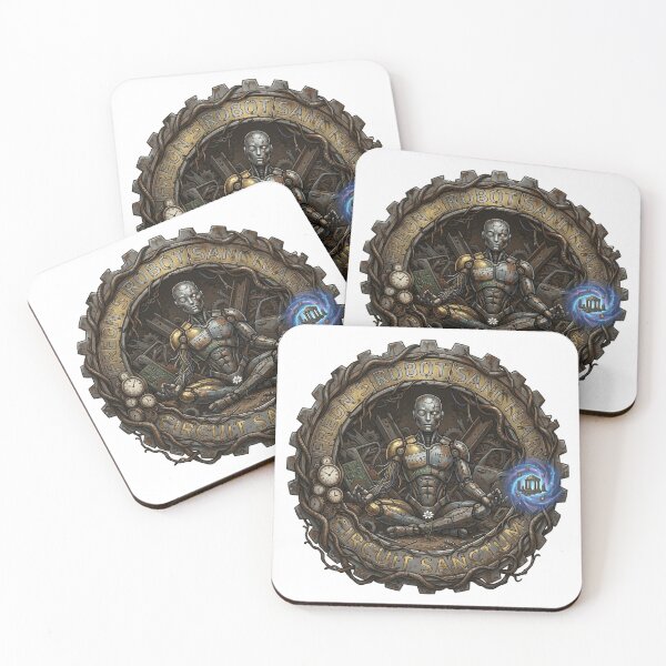 Item preview, Post Apocalyptic Scrap Metal Robot Sanctuary Badge designed and sold by octozap.