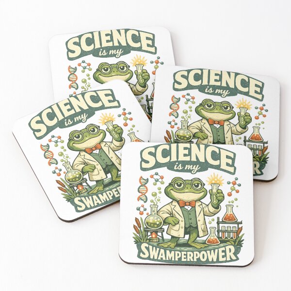 Item preview, Retro Frog Scientist : Science Is My Swamperpower Chemistry Frog Humor STEM Teacher Designs designed and sold by PrintifyPxl.