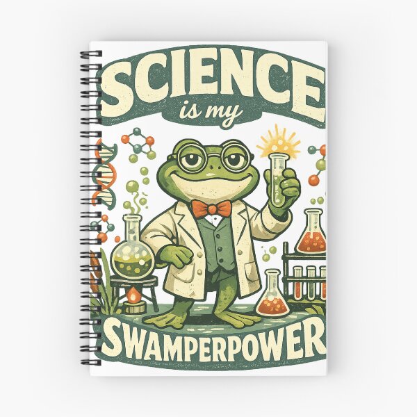Item preview, Retro Frog Scientist : Science Is My Swamperpower Chemistry Frog Humor STEM Teacher Designs designed and sold by PrintifyPxl.