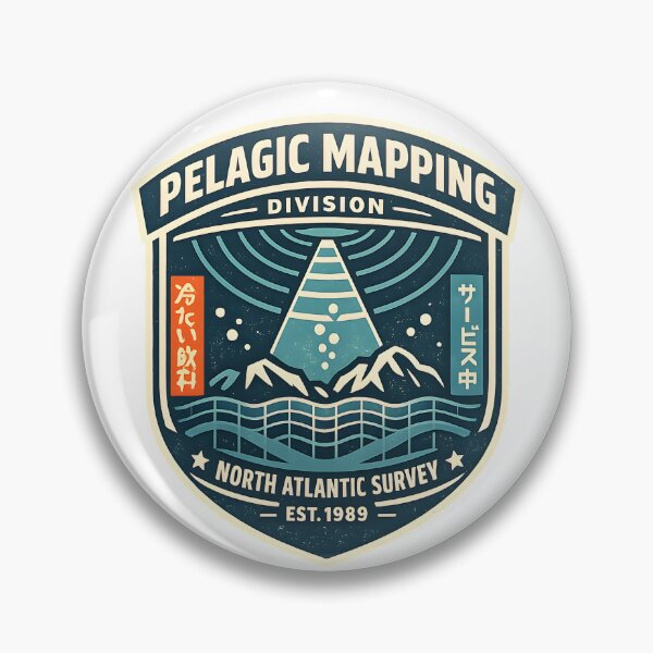 Item preview, Pelagic Mapping Division Vintage Ocean Graphic designed and sold by Naviora.