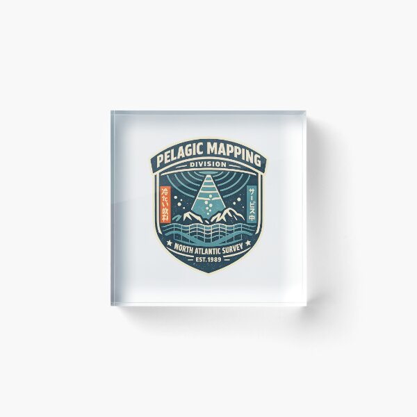 Item preview, Pelagic Mapping Division Vintage Ocean Graphic designed and sold by Naviora.