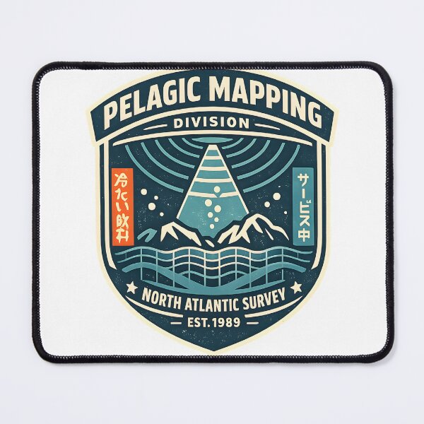 Item preview, Pelagic Mapping Division Vintage Ocean Graphic designed and sold by Naviora.