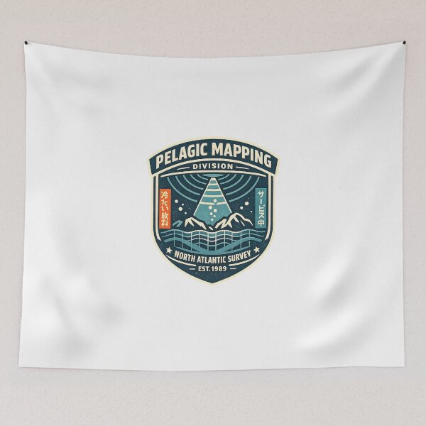 Item preview, Pelagic Mapping Division Vintage Ocean Graphic designed and sold by Naviora.