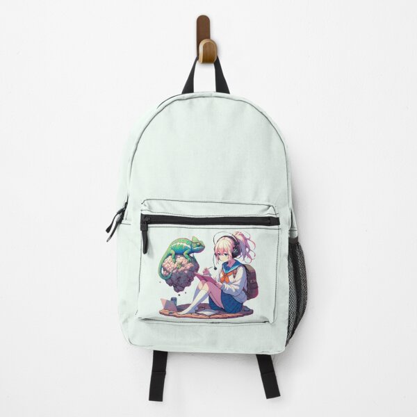 Item preview, Anime Girl with Chameleon Companion designed and sold by NerdiPop.