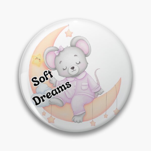 Item preview, Soft Dreams Sleeping Mouse Sticker | Cute Pastel Moon Aesthetic | Cozy Night Vibes Design designed and sold by Pandey14.