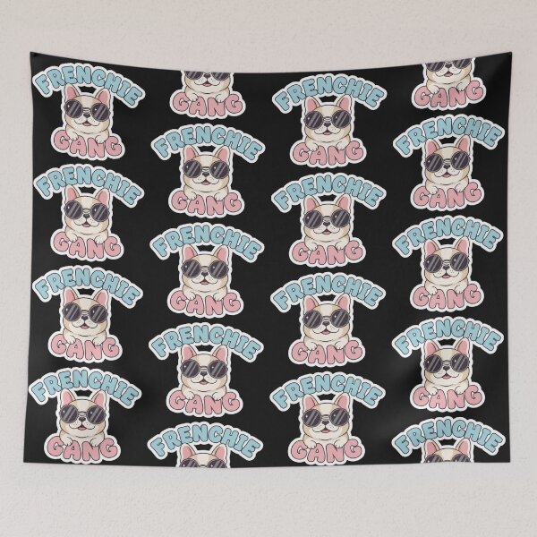Item preview, French Bulldog T-Shirt – Cute Kawaii Frenchie Gang Sunglasses Funny Dog Tee designed and sold by Ditstyle.