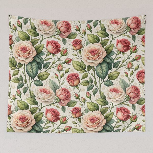 Item preview, Vintage Rose Botanical Pattern designed and sold by Storybook Botanica.