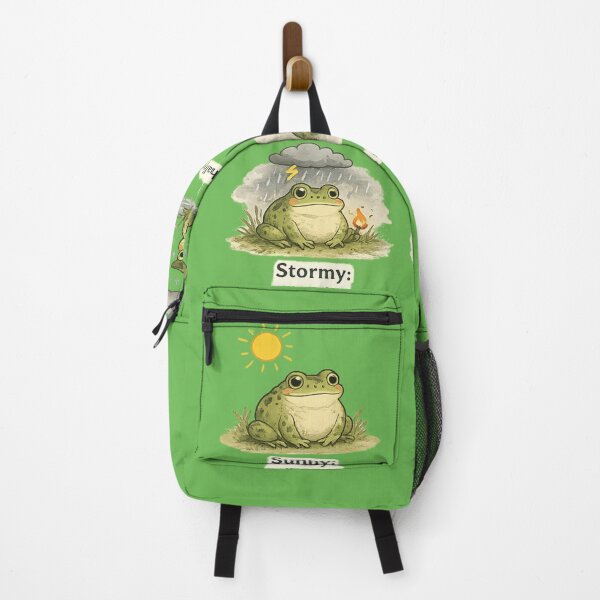Item preview, Frog Weather Forecast Four Panel – Funny Relatable Mood Comic Art | Frog Humor Gift designed and sold by irfanshikh.