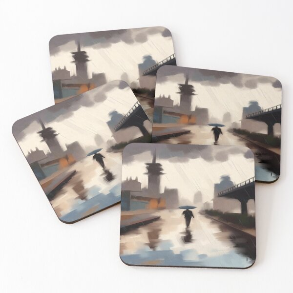 Item preview, Walking Alone On a Rainy Night designed and sold by Makitiadesigns.