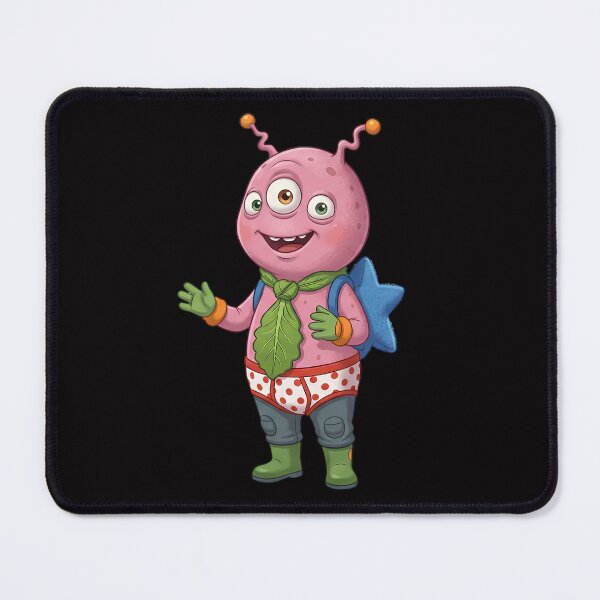 Item preview, Intergalactic Fun: The Three-Eyed Alien in Polka-Dot Underwear designed and sold by infinitearte.