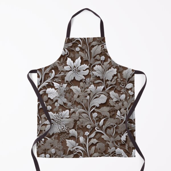 Item preview, Elegant vintage brown boho floral botanical pattern designed and sold by hollycooper.