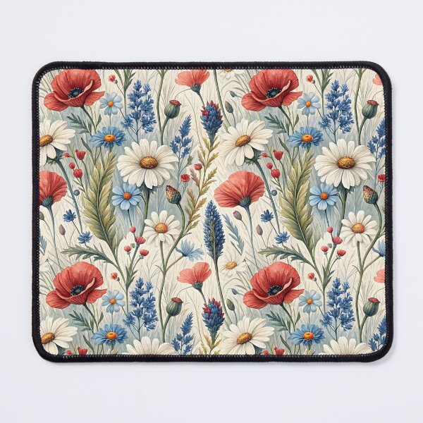 Item preview, Mix Of Wildflowers, Daisies, Poppies And Bluebells designed and sold by Storybook Botanica.