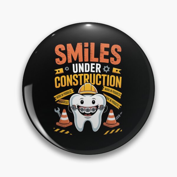 Item preview, Smiles Under Construction Braces T-shirt designed and sold by Lopez-Design.