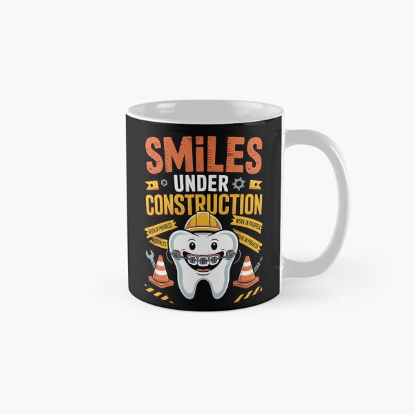 Item preview, Smiles Under Construction Braces T-shirt designed and sold by Lopez-Design.
