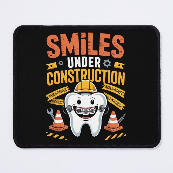 Item preview, Smiles Under Construction Braces T-shirt designed and sold by Lopez-Design.