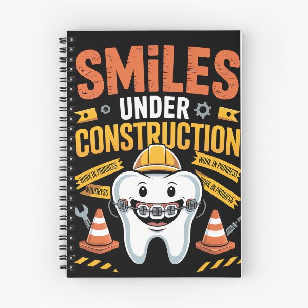 Item preview, Smiles Under Construction Braces T-shirt designed and sold by Lopez-Design.