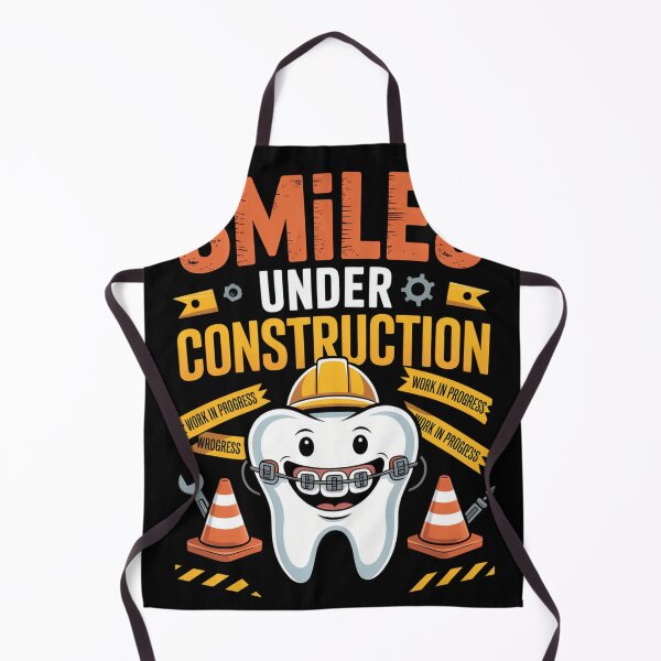 Item preview, Smiles Under Construction Braces T-shirt designed and sold by Lopez-Design.