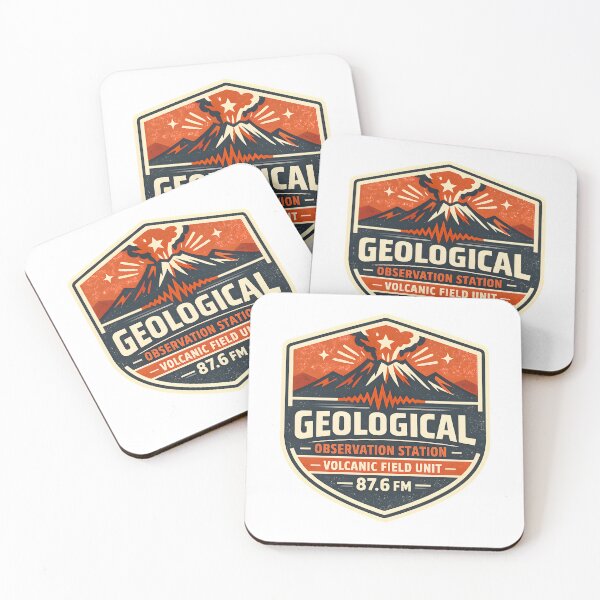 Item preview, Geological Observation Station Vintage Volcano Graphic designed and sold by Naviora.