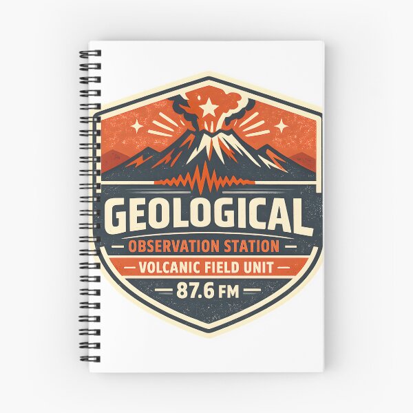 Item preview, Geological Observation Station Vintage Volcano Graphic designed and sold by Naviora.