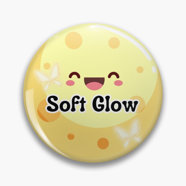 Item preview, Soft Glow Smiley Sticker | Cute Happy Aesthetic Design | Pastel Positive Vibes Art designed and sold by Pandey14.