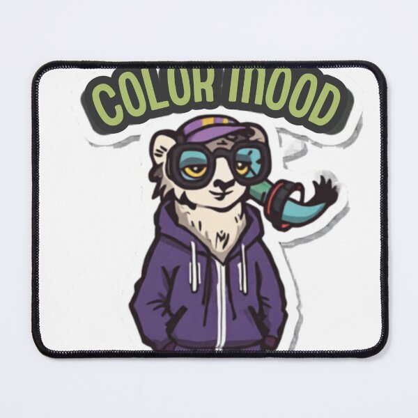 Item preview, Color Mood Cartoon Animal – Funny Streetwear Sticker Design designed and sold by SYNTR.