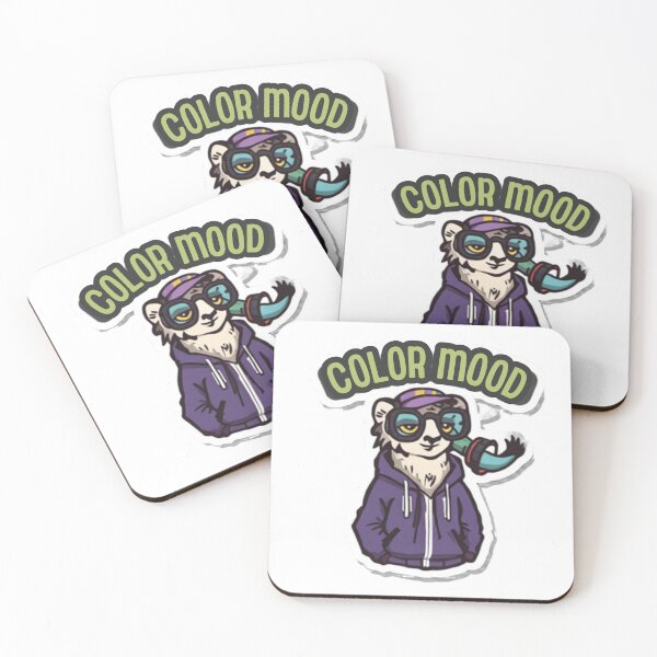 Item preview, Color Mood Cartoon Animal – Funny Streetwear Sticker Design designed and sold by SYNTR.