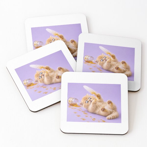 Item preview, Tiny Kitten and the Sticky Feather designed and sold by LovelyCatGalaxy.